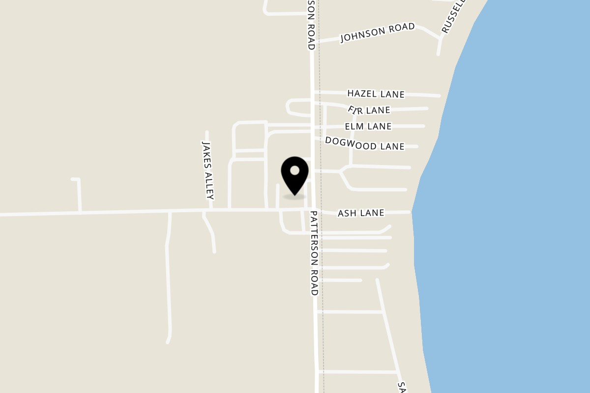 Map showing the location of Judd's Bar and Grille on 11 126th Ave in Wayland